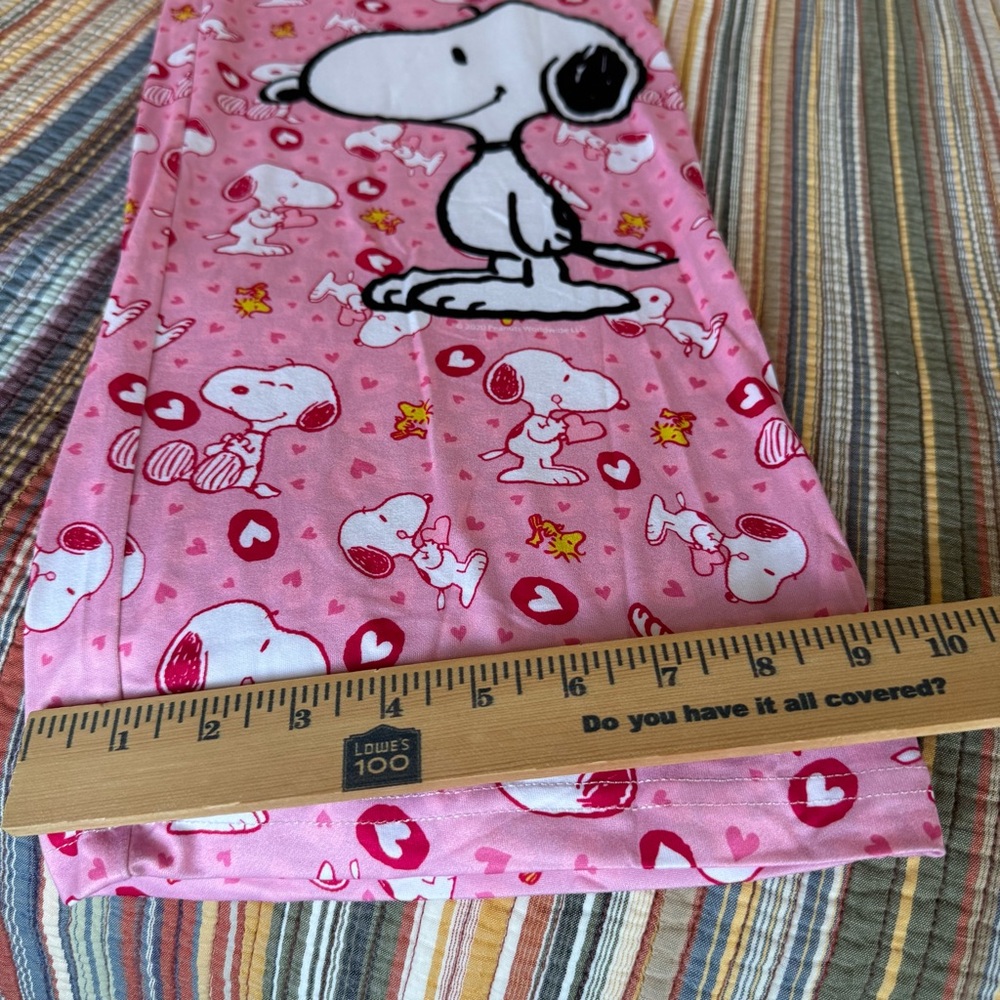 Brief Insanity Peanuts Pajama Lounge Pants XXL Snoopy Woodstock Love Pink NWT - Picture 12 of 13